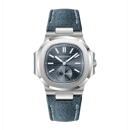 Relógio masculino ultrafino Specht & Söhne New Classic 40.8MM, movimento Japan VH60, vidro de safira, relógio desportivo 5980, resistente à água 50M
