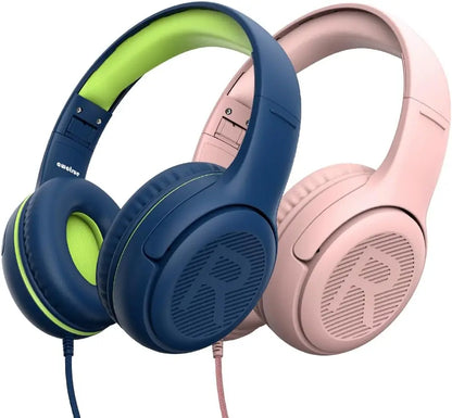 1/2/3 pièces AWATRUE AT2 Casque filaire pour enfants avec micro, casque supra-auriculaire pliable pour PC, ordinateur portable