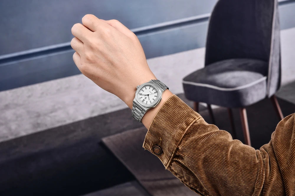 PAGANI DESIGN 2026 Novo Relógio Automático de Luxo para Homem, Relógio Mecânico de Pulso em Aço Inoxidável, Vidro de Safira, Mostrador Barril 40MM