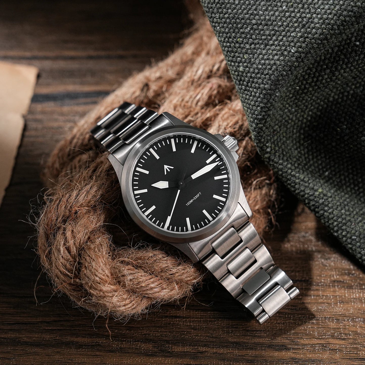 Militado  ML18 36mm Men Watch VH31 Quartz Movement Watches Luminous Sapphire Double Domed Crystal Waterproof Vintage Wristwatch