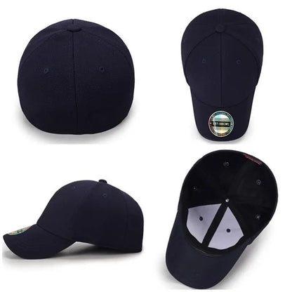 New High Quality Baseball Cap Man Fitted Closed Full Cap Mesh Cap Outdoor Breathable Sports Cotton Sun Male TruckerHat