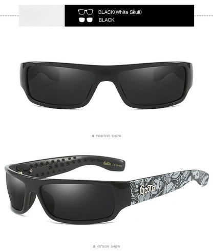 Polarized Chicano Sunglasses, Square Frame Design, UV400 Lens, Hip Hop Streetwear, Retro West Coast Accessory