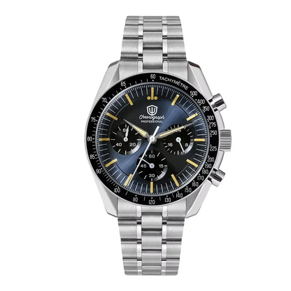 Relógio Masculino Watchdives New Wd1863 Quartz VK63 Chronograph, Safira Abaulada, Impermeável, 39Mm, Aço, Marca Premium, Luxo Business