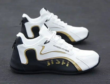 Pánské voděodolné tenisky z PU kůže, ležérní sportovní obuv, lehké, prodyšné, ploché, protiskluzové tenisky, Zapatillas Hombre