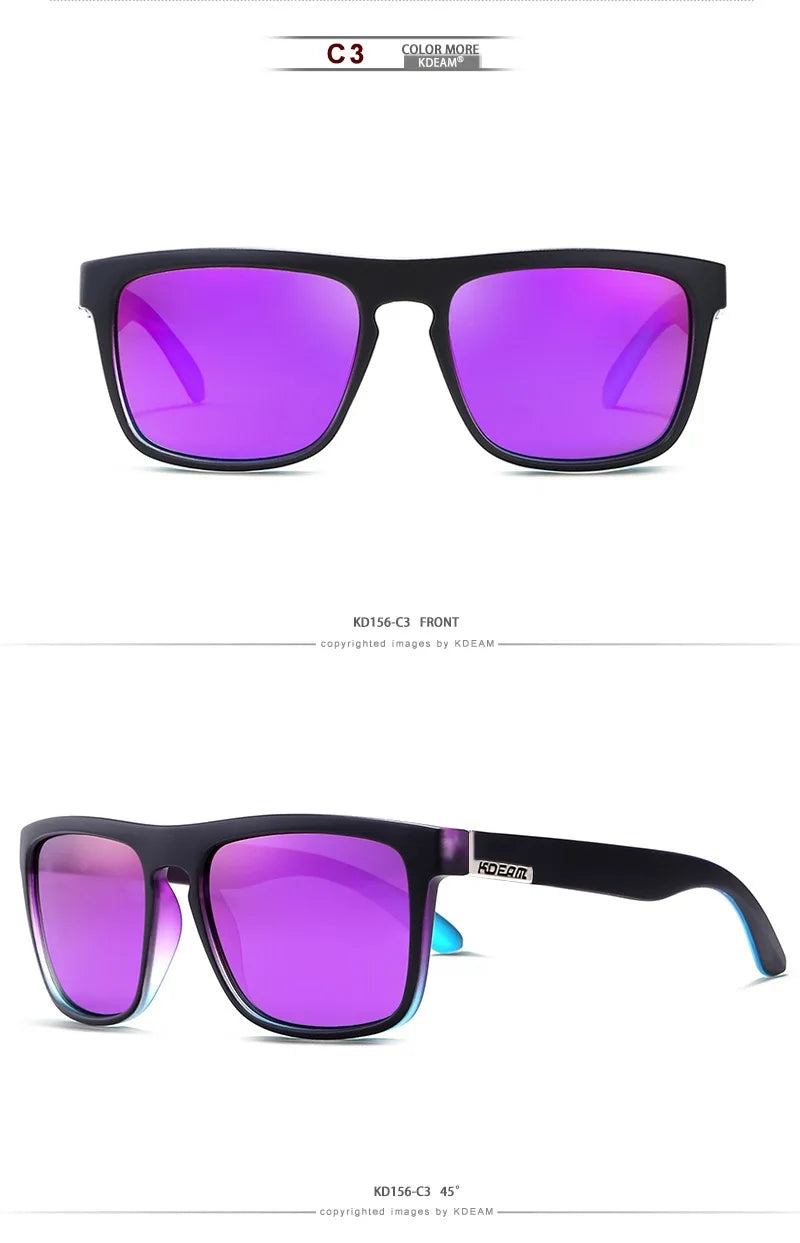 Outdoor Sport Square Myopia Lens Prescription Sunglasses Men Polarized Driving Anti-Glare Myopes Lunettes 0 -0.5 -0.75 To -6.0