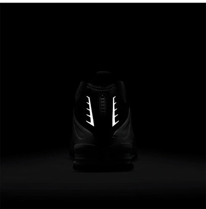 Ténis de corrida Nike Shox R4 genuínos para homem com amortecimento Air, cano baixo HQ1988-004