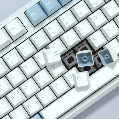 Keycaps KBDiy GMK Illusion perfil Cherry de PBT de doble inyección ISO para kit de teclado mecánico gamer, estilo retro gaming