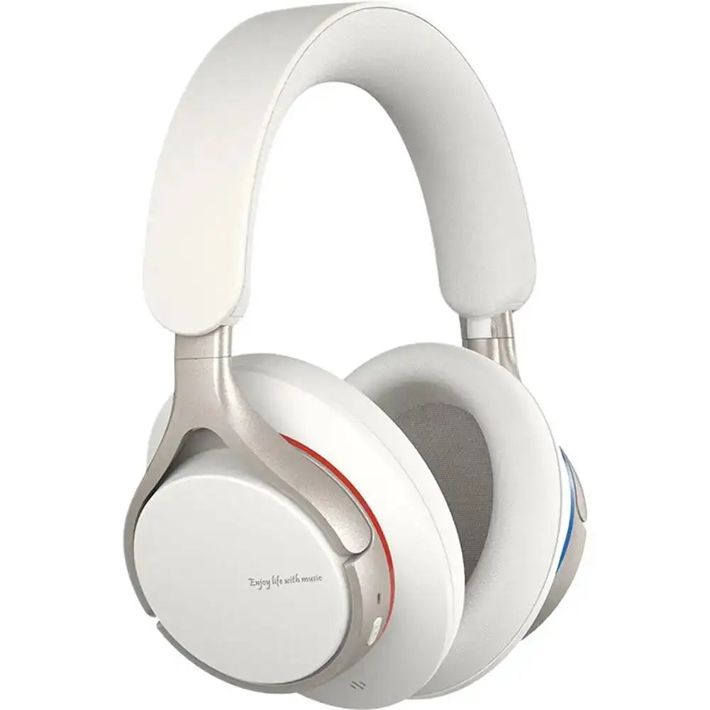 Casque Bluetooth 6.0 à montage sur tête, ultra-basse, avec bouton, autonomie de 50h, sans fil, pour gamer, musique, suppression active du bruit (ANC)