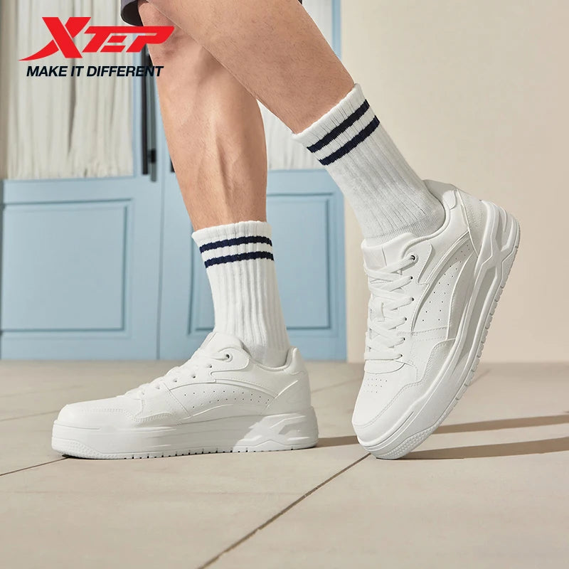 Zapatillas de skate Xtep: zapatillas deportivas ligeras de verano, suela gruesa, de caña baja, modernas y de estilo urbano 875319310016