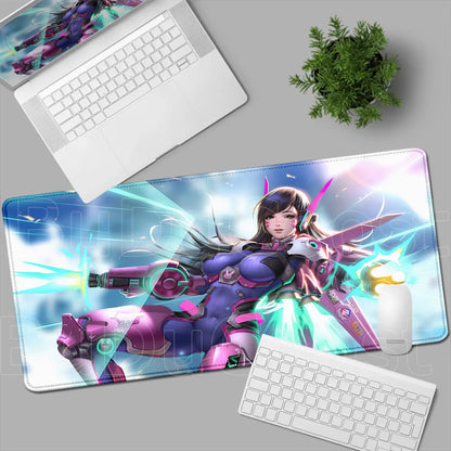 Overwatch Gaming Anime Girl Large XXL Mouse Pad HD Printing Computer Keyboard Mats Laptop Office Rubber Soft Desk Rug 900x400 mm