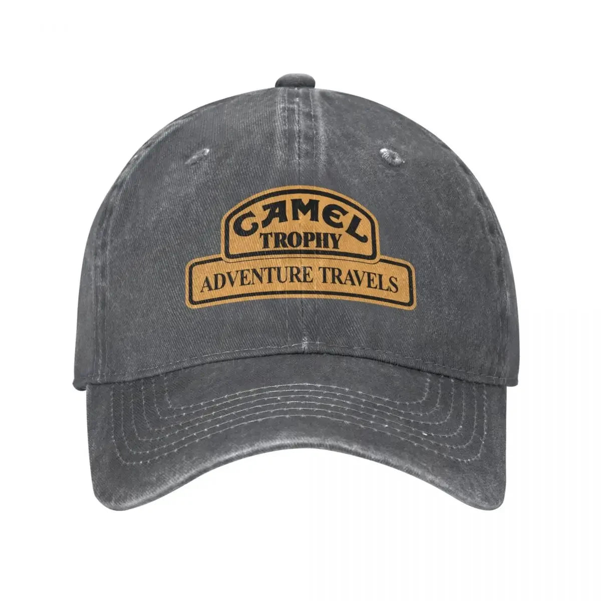 Retro Camel Trophy Racing baseballkasket til mænd og kvinder i distressed denim, snapback-kasket til udendørs brug om sommeren, ustruktureret blød kasket
