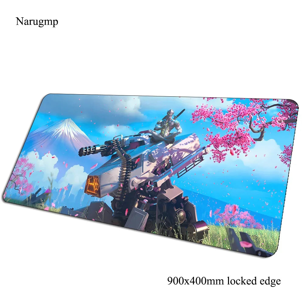Overwatch-muismat voor verjaardag, computermat 900x400x3mm, grote gaming-muismat, cadeau, bureauonderlegger voor muis en toetsenbord, pc-gamer