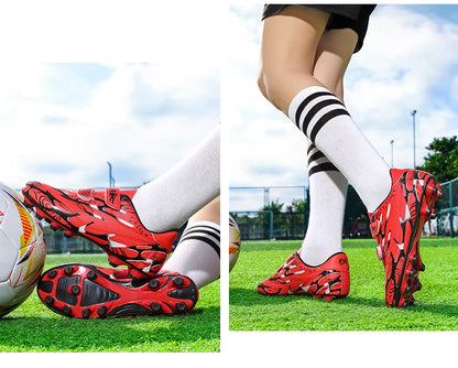 Kids Soccer Shoes School Football Boots Professional Cleats Grass Training Sport Footwear Boys Outdoor Futsal Soocer Boots 28-38