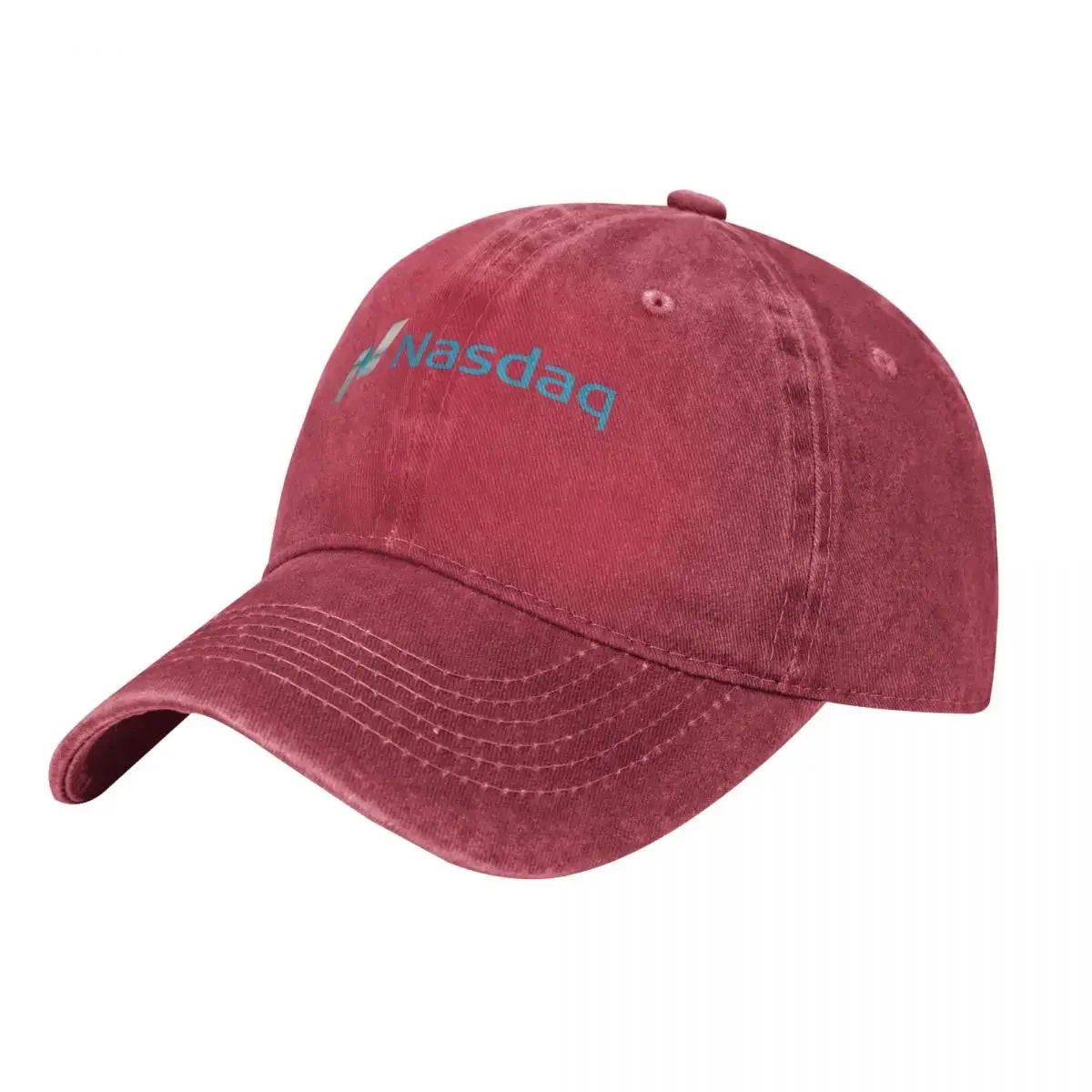 Nasdaq Logo, Knitted Texture demin Trucker Hat Lightweight Men's Cap Cap Man Summer