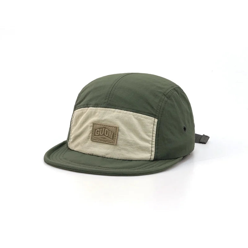 Summer Thin Breathable Quick-drying Baseball Cap Men and Women Outdoor Adventures Sun Protection Short Brim 5-flap Hiking Hats