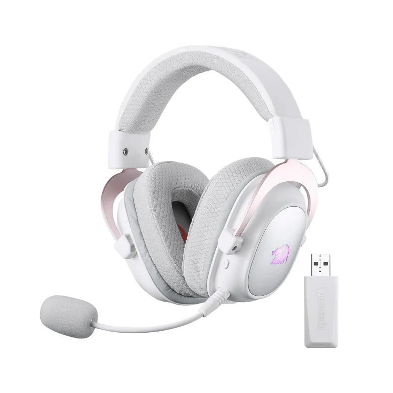 Redragon H510 PRO 3-Mode RGB Gaming 7.1 Surround Sound Headset, 53MM Audio Drivers in Memory Foam Ear Pads Headphone