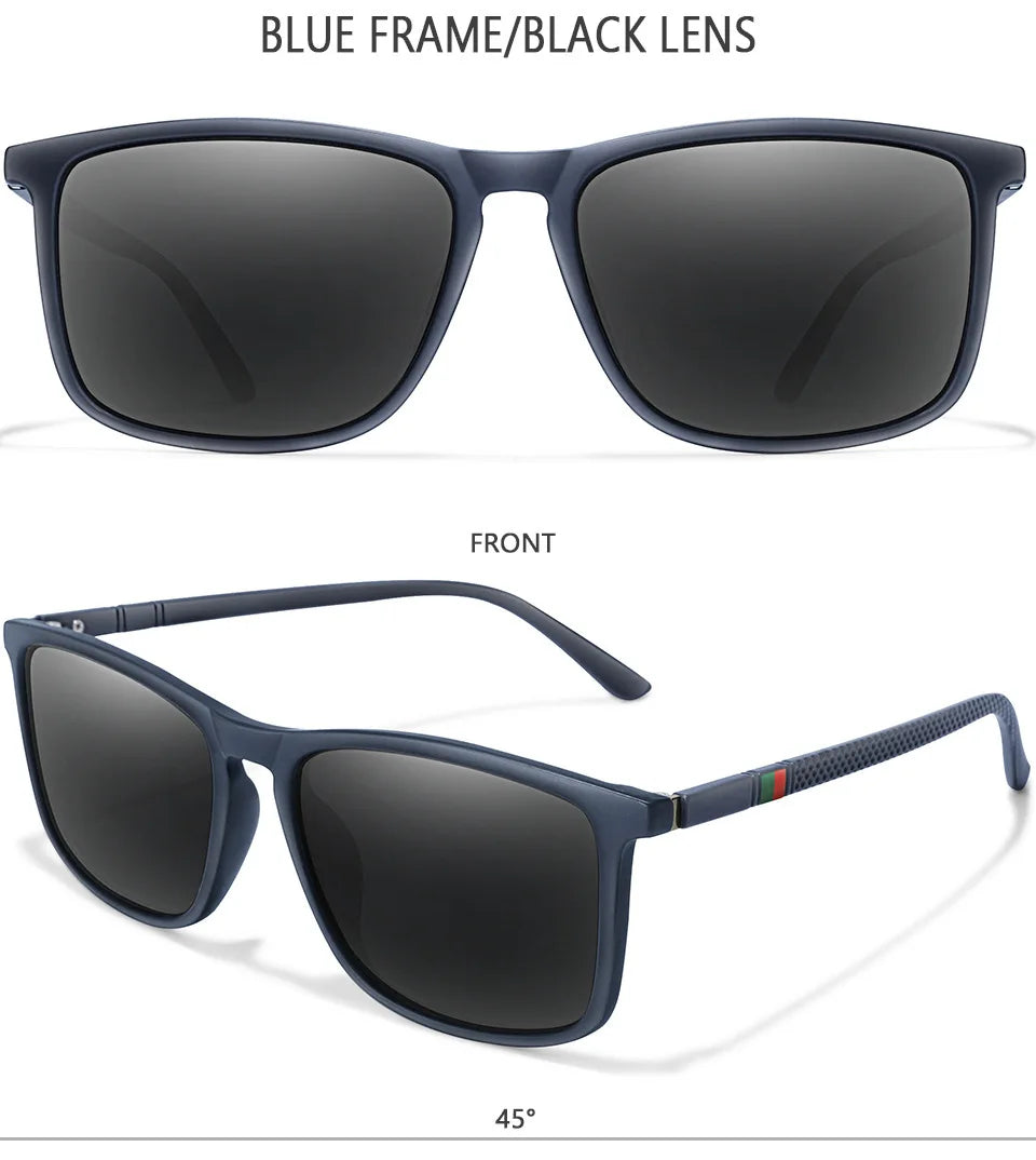 New Luxury Brand Polarized Sunglasses Men Square Frame Classic Women Glasses Driving Fishing Eyewear Gafas De Sol Hombre