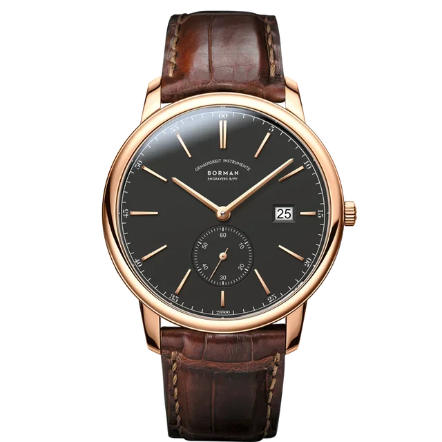 Reloj BORMAN BM3817 TOP nuevo de 42 mm, reloj de lujo para hombre, automático mecánico, cristal de zafiro, ultrafino, impermeable 50M, con subesfera