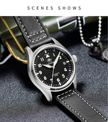 ADDIESDIVE Watches For Men C3 Super Luminous 200m Waterproof Japan 8215 316L Stainless Automatic Mechanical Watch