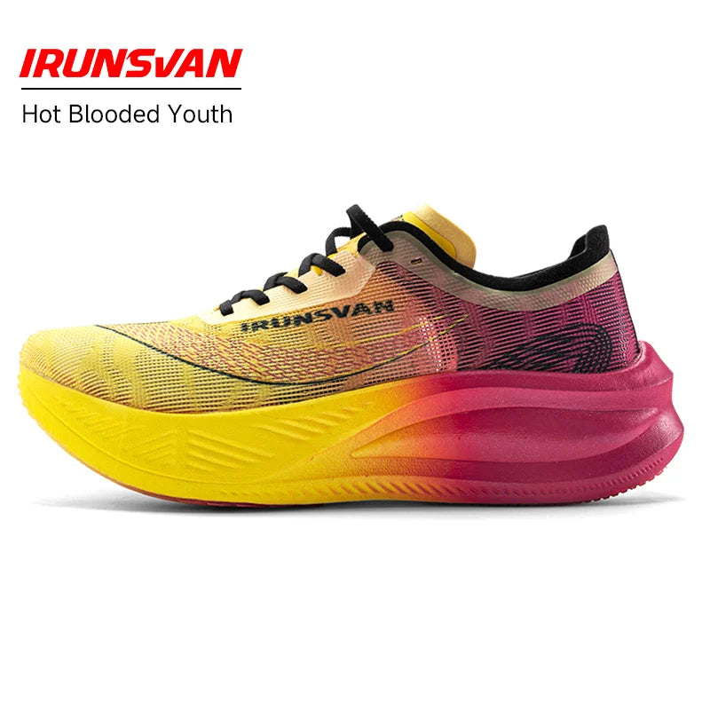 IRUNSVAN Carbon Plate Marathon Running Shoes, Professional Stable Support, Shock Absorption, Ultra-Light Rebound Sports Shoes