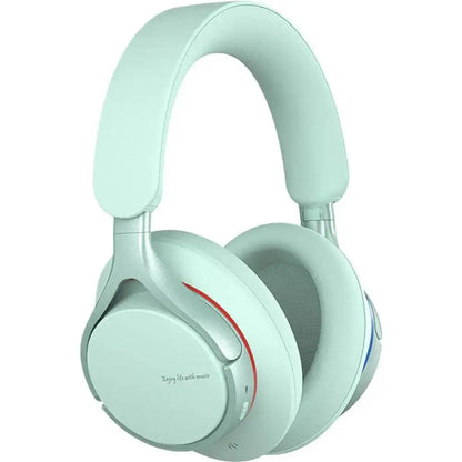 Casque Bluetooth 6.0 à montage sur tête, ultra-basse, avec bouton, autonomie de 50h, sans fil, pour gamer, musique, suppression active du bruit (ANC)