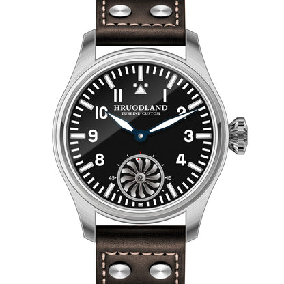 Hruodland Pilot St3620 Retro Men's Manual Mechanical Watch Luxury Sapphire Bgw-9 Night Light Turbine Waterproof 5Bar