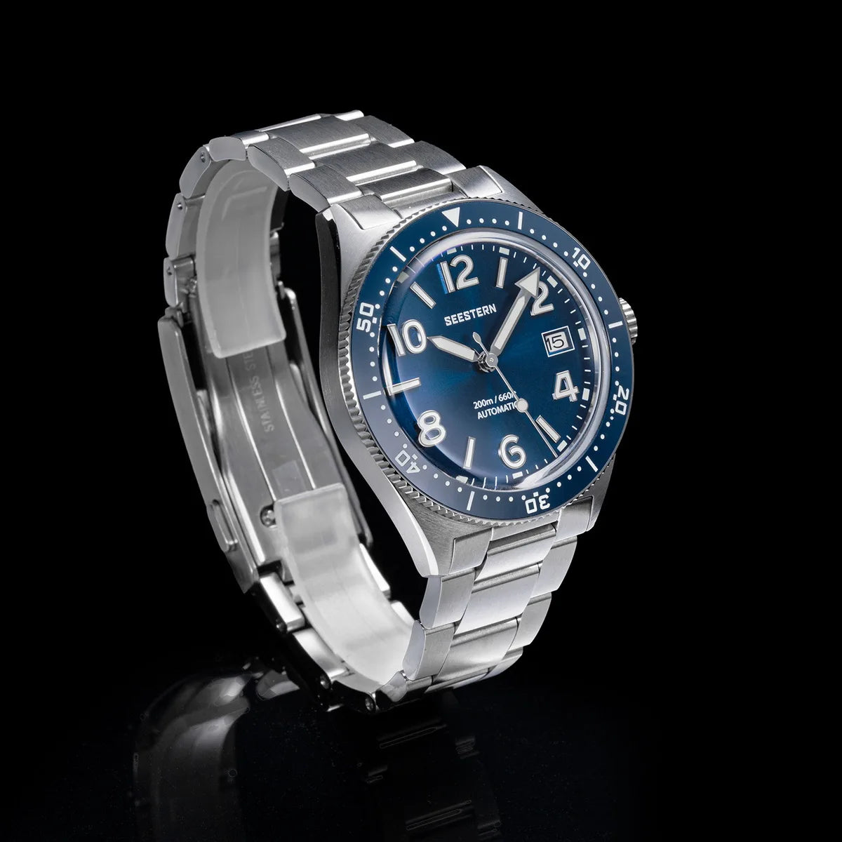 Sugess Diving Watch for Men Automatic Mechanical Wristwatches 20ATM Waterproof Sapphire NH35A Movement BGW9 Luminous New S434-2