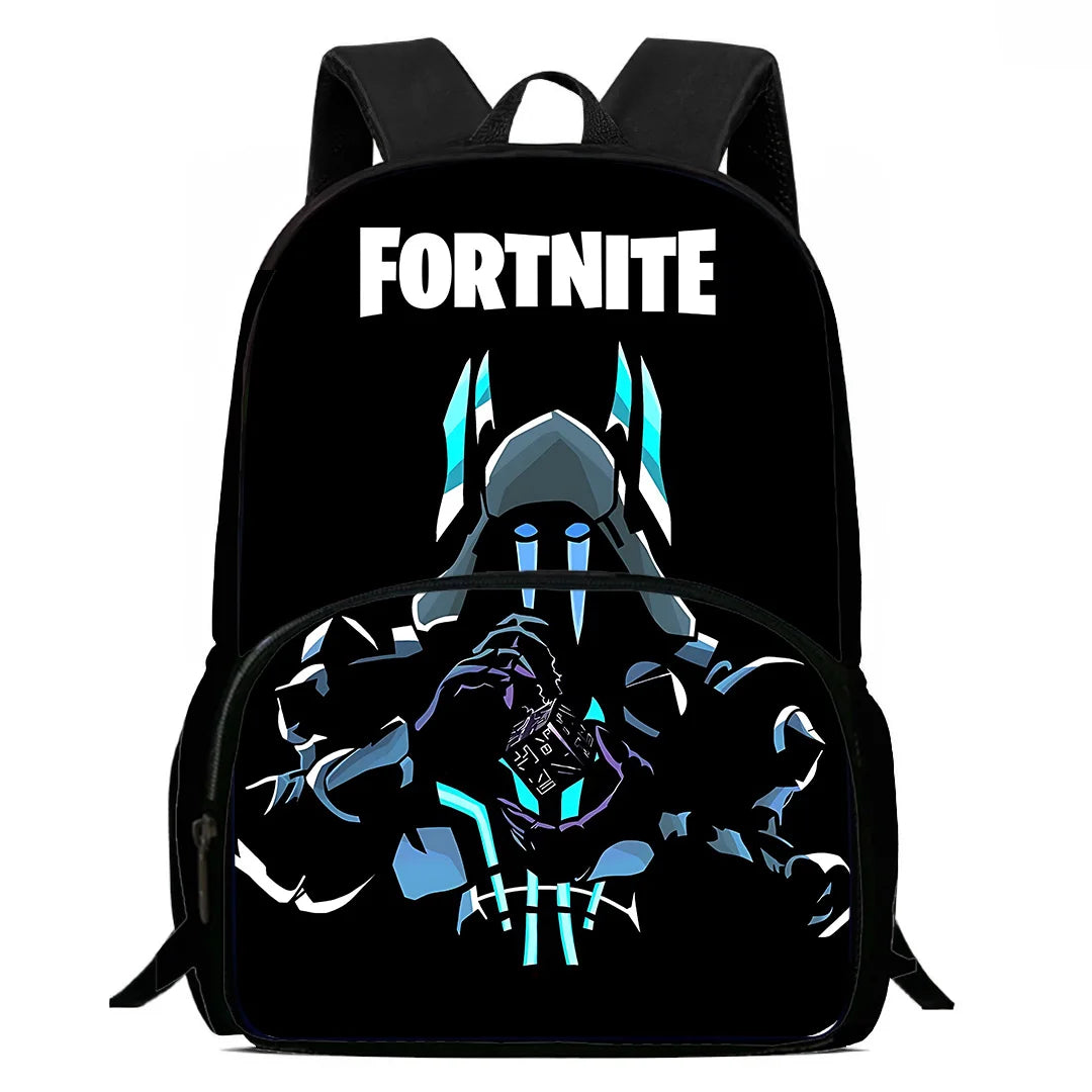 Classic Game Fortnite Kids Backpacks for Boys and Girls, Student Birthday Gift, Child School Bags with Large Capacity, Durable Camping Rucksack