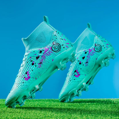 Nouvelles chaussures de football professionnelles pour hommes, chaussures de football antidérapantes, unisexes, respirantes, chaussures de futsal, nouvelles chaussures à crampons, livraison directe, ultralégères