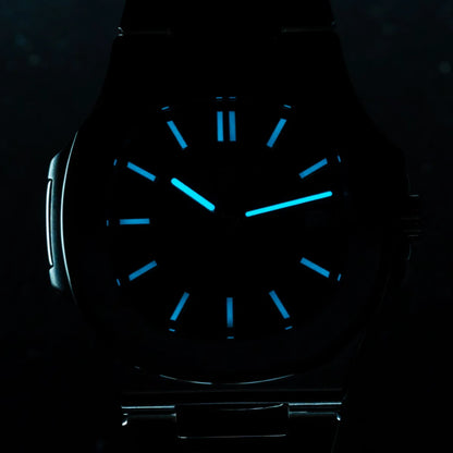 Orologio da uomo Sugess automatico meccanico, movimento Miyota 9015, quadrante MOP, luminoso, impermeabile 5bar, bracciale di lusso S466