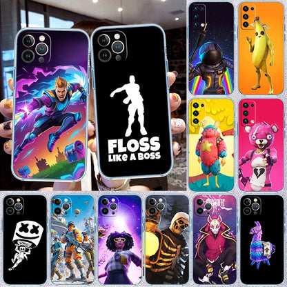 F-Fortnites-Poster Transparent Phone Case for Samsung Galaxy A04 A04S A14 A23 A34 A54 M23 M33 M52 M53