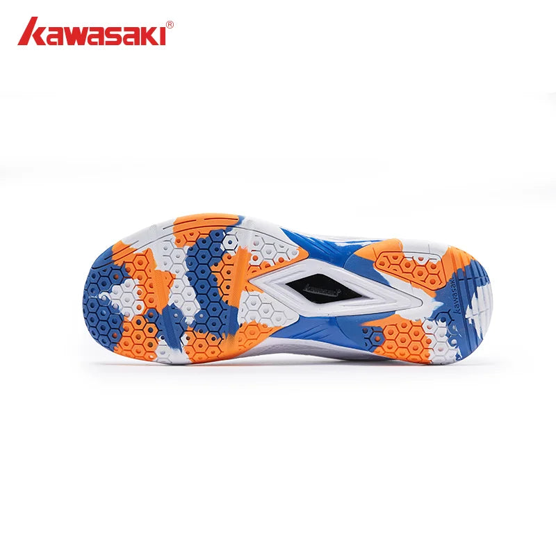 Sapatilhas de badminton masculinas Kawasaki. Sapatilhas desportivas profissionais para mulher. Sapatilhas respiráveis para recintos fechados. K-086