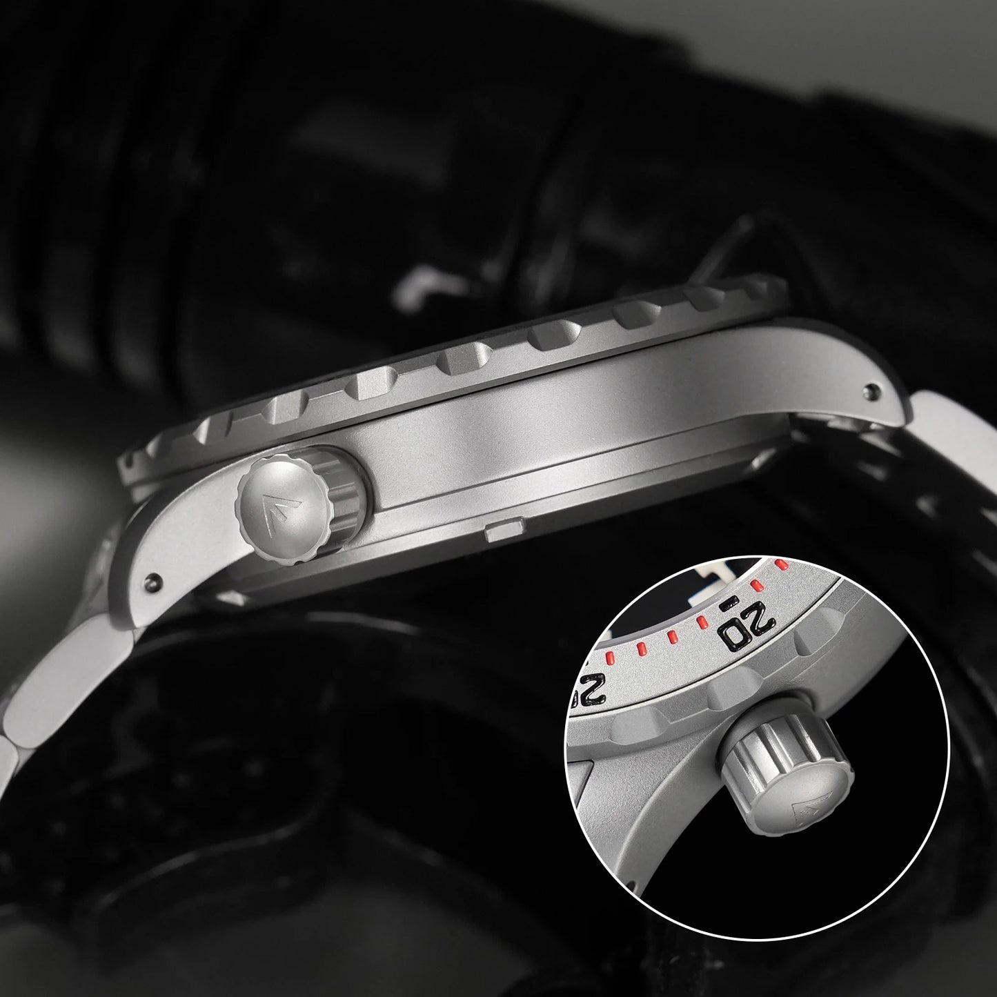 Militado ML20 39mm Men Watch PT5000 Automatic Movement Sapphire Luminova Watches Stainless Steel 200m Waterproof Wristwatch