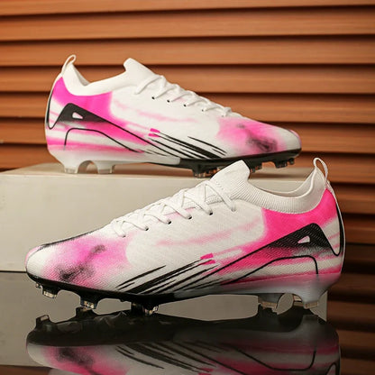 New Men's Soccer Shoes Society Professional Grass Training Original Futsal Sneaker Cleats Indoor Non-Slip Football Field Boots 2025