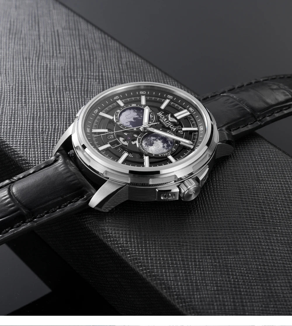 BORIAGE(BOAIJIUA) Fully Automatic Mechanical Men's Watch Original Design Mechanical Watches Waterproof Luminous Wristwatch