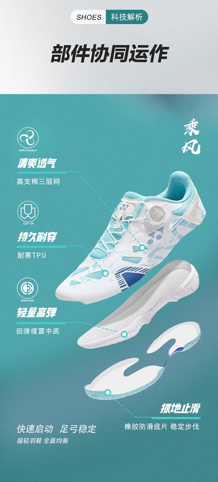 Badminton Shoes Men Training Sports Shoes Indoor and Ooutdoor Anti Slip Wear-resistant Mesh Breathable Table Tennis Tennis Shoes