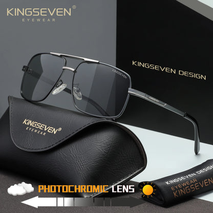KINGSEVEN Causal Polarized Sunglasses Men Outdoor Driving Fashion Glasses UV400 Rectangle Driving Male Fishing Eyewear