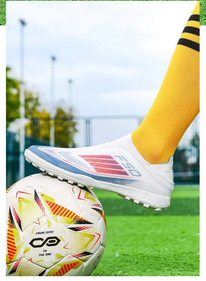 New Men's Football Boots Turf Comfortable Soccer Shoes Sport FG Grass Cleats Futsal Non-Slip Outdoor Adult Ultralight Non-Slip