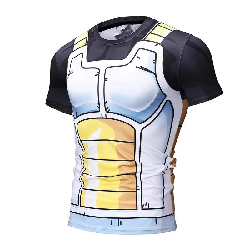 2026 Summer Dragon Ball Short-sleeved T-shirt for Men Cosplaying As Goku Anime, Half-sleeved T-shirt Breathable Casual Y2k