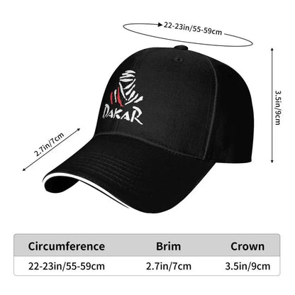 Motorcycle Dakar Rally Baseball Cap Retro Motor Off Road Racing Sandwich Hats for Men Women Breathable Dad Hat Running Golf