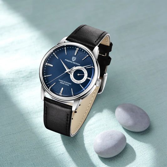 Relógio Casual de Quartzo para Homem PAGANI DESIGN, Luxo Leve, Versátil, Vidro Revestido, Impermeável, Mostrador em Aço Inoxidável e Indicação de Data