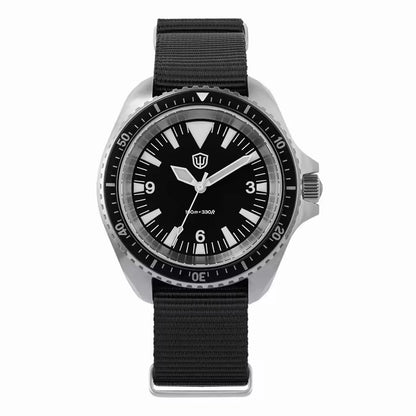 Reloj de lujo Watchdives WD1980 V3 con movimiento de cuarzo VH31 de segundero fluido, cristal de zafiro con revestimiento AR, resistencia al agua 10Bar, reloj para hombre