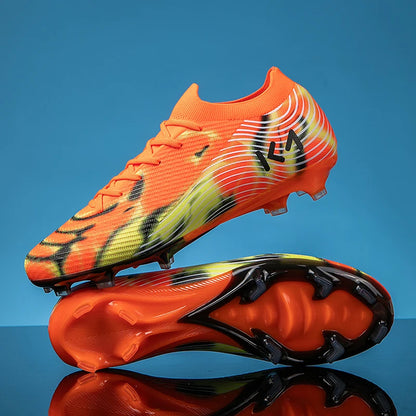 New Men's Soccer Shoes Hot-Selling Sneakers Grass Cleats High-Quality Football Boots Non-Slip Boys Match Outdoor High-Top Light