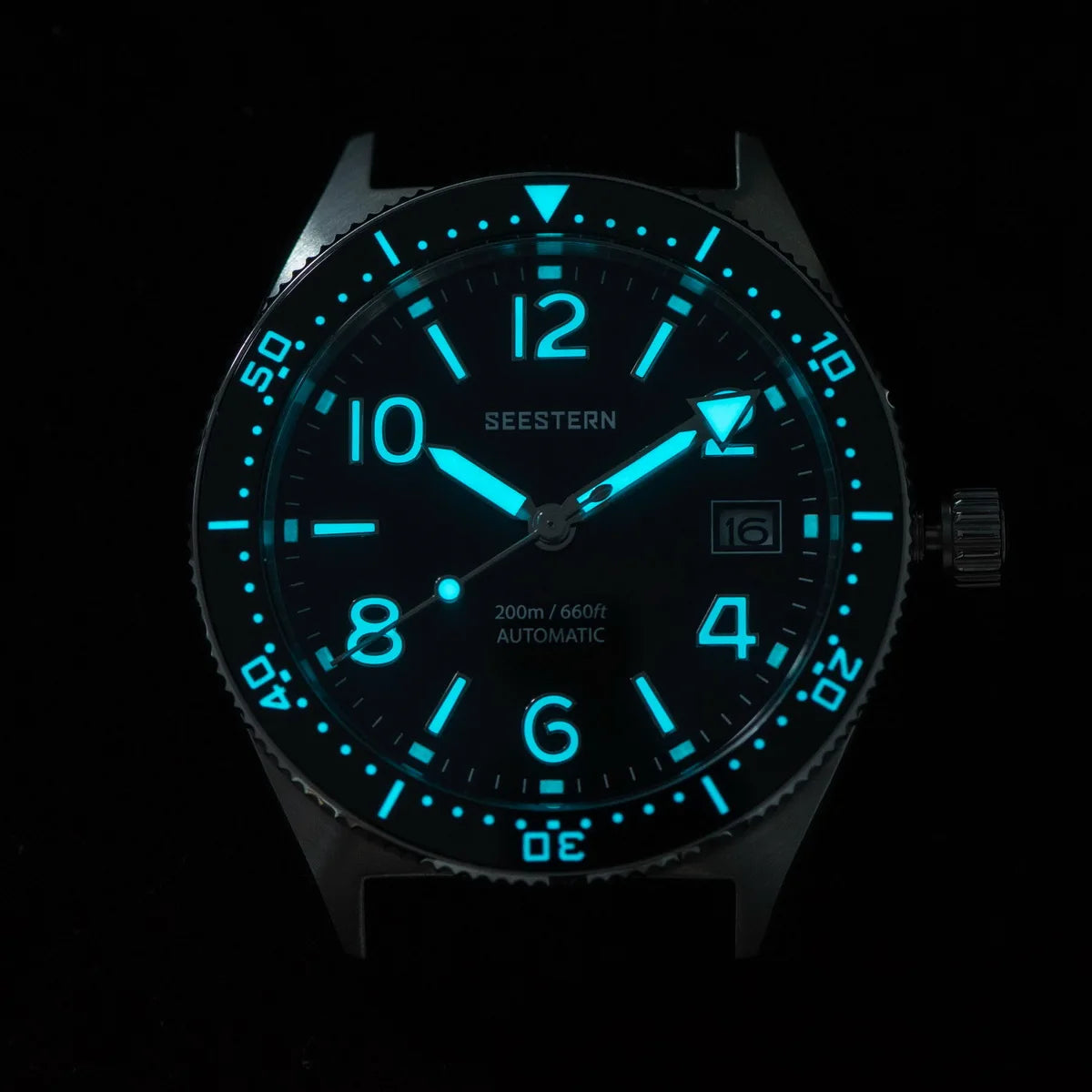 Sugess Diving Watch for Men Automatic Mechanical Wristwatches 20ATM Waterproof Sapphire NH35A Movement BGW9 Luminous New S434-2