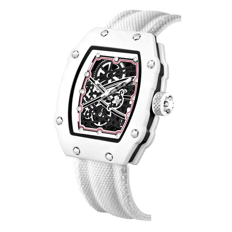 Nuovo orologio da uomo al quarzo ultra sottile a forma di tonneau, best seller di moda, orologio da uomo di marca, orologio di lusso al quarzo