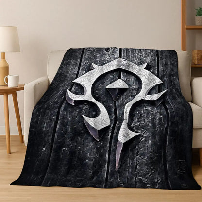 WOW World of Warcraft Arthas Demon Illidan Sylvanas Flannel Blanket,Cozy Soft Throw Blanket for Home Bedroom Bed Sofa Cover Gift