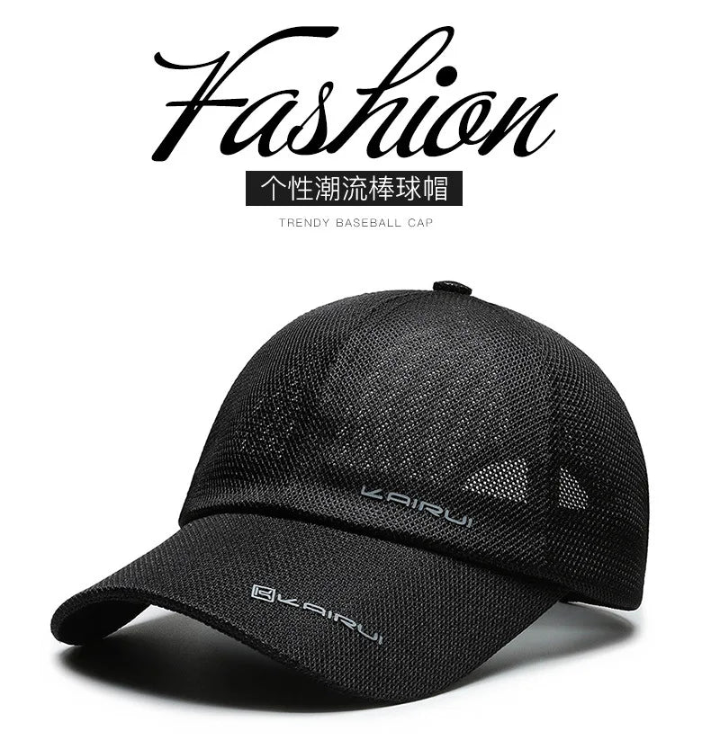 Mesh Baseball Cap Men Women Breathable Snapback Dad Hat Bone Outdoor Camo Trucker Hip Hop Caps