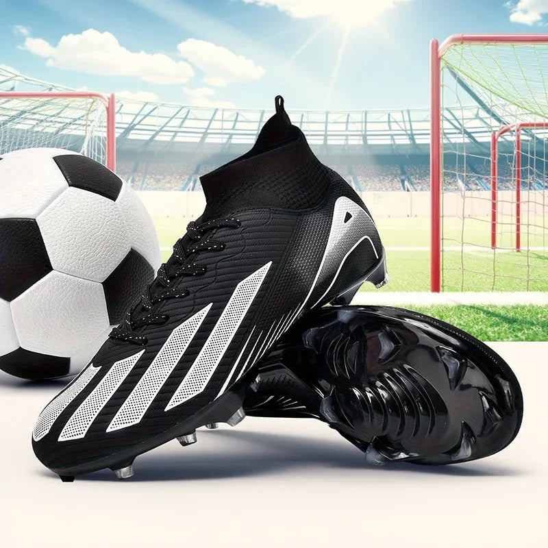 Chuteiras de futebol para homem e rapaz, ultraleves, profissionais, antiderrapantes e confortáveis, para treino e jogo em relva
