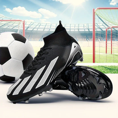 Chuteiras de futebol para homem e rapaz, ultraleves, profissionais, antiderrapantes e confortáveis, para treino e jogo em relva