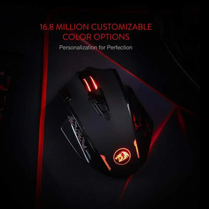 Redragon M913 Wireless Gaming Mouse, 16000 DPI RGB Gaming Mouse, Dual Mode Wired & 2.4GHz Wireless Gaming Mouse with 16 Programmable Buttons